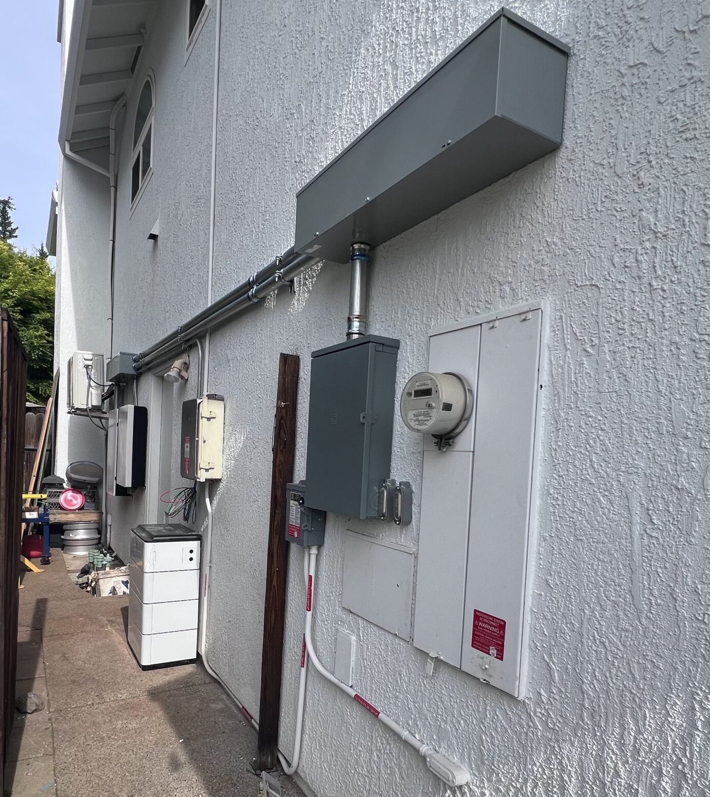 A photo showing a recently completed GM Energy system installation